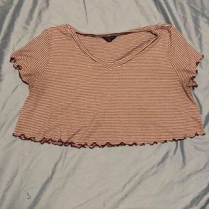 Striped crop top
